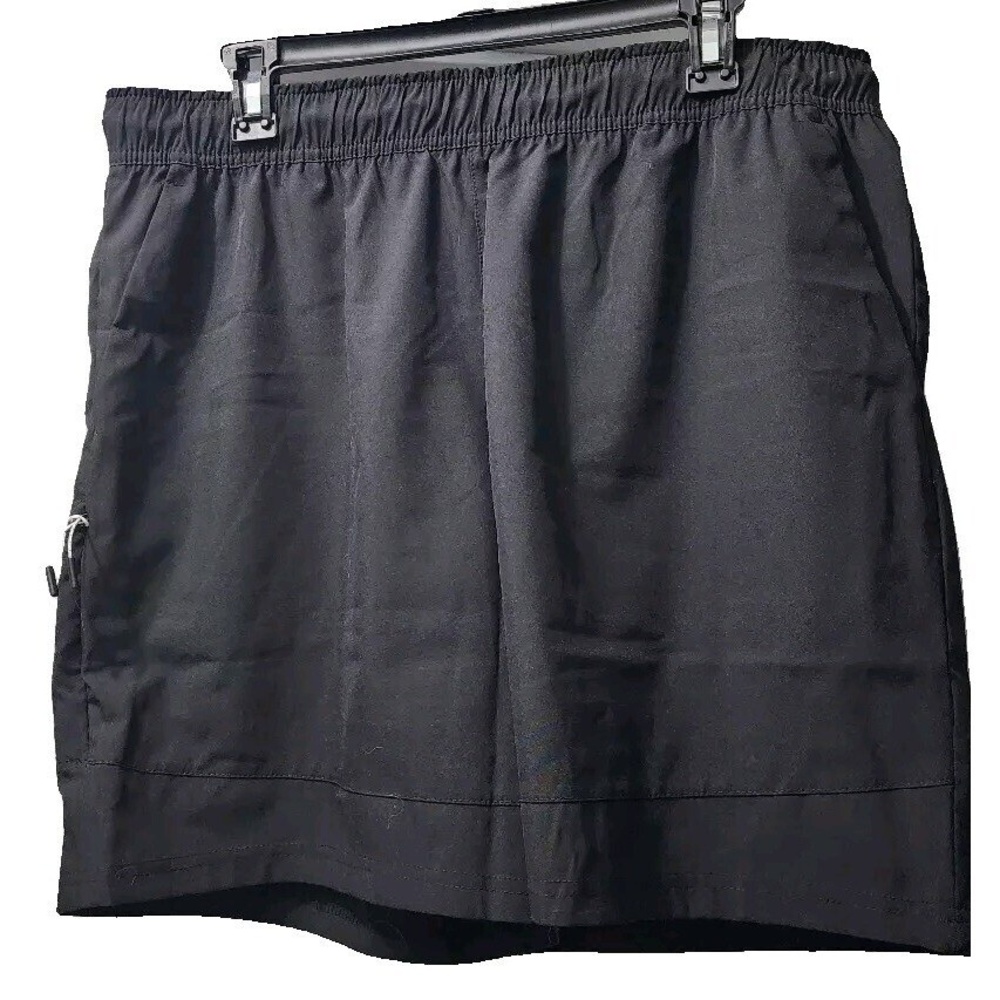 Motion Skort Athletic Elastic Waist Activewear Casual Black‎